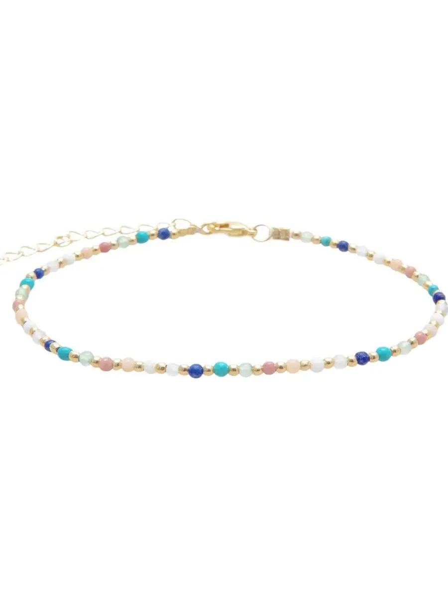 Spiritual Healer Healing 2mm Gold Chain Anklet