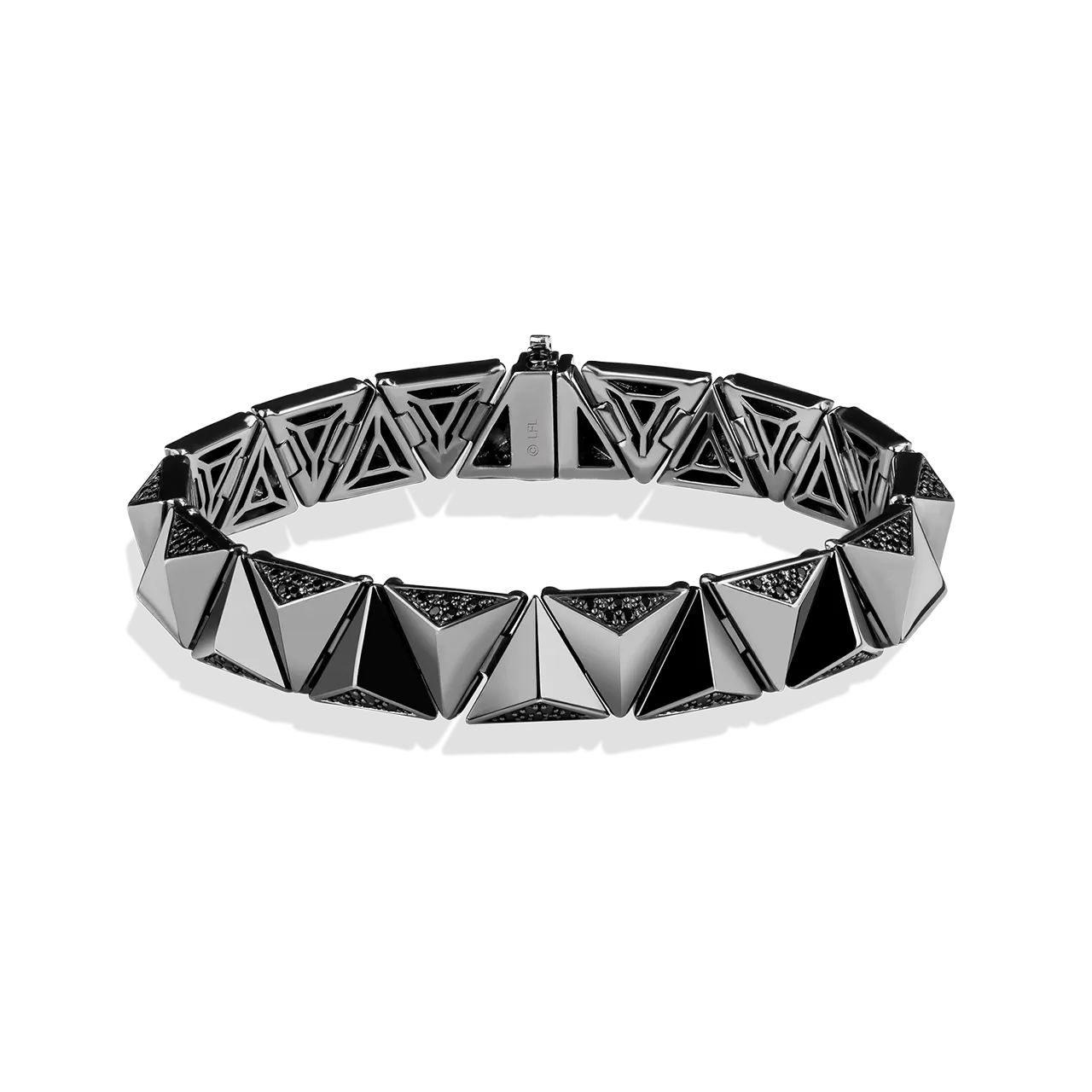 Star Wars™ Fine Jewelry DARK ARMOR WOMEN'S BRACELET 1 CT.TW. Black Diamonds Silver with Black Rhodium