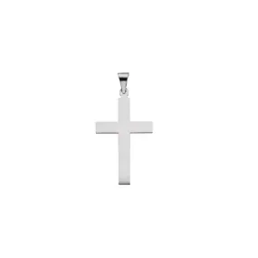 Sterling Silver 28 x 18 mm Cross Pendant