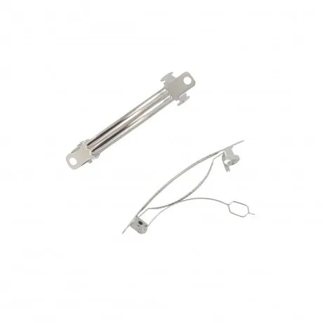 Support barrette à cheveux à décorer/argenté/ ou 8 cm