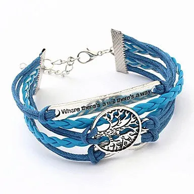 Sweet 7Cm Women'S Multicolor Fabric Wrap Bracelet