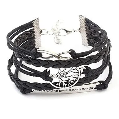Sweet 7Cm Women'S Multicolor Fabric Wrap Bracelet