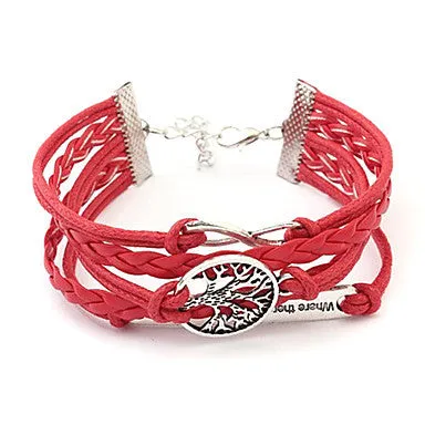 Sweet 7Cm Women'S Multicolor Fabric Wrap Bracelet