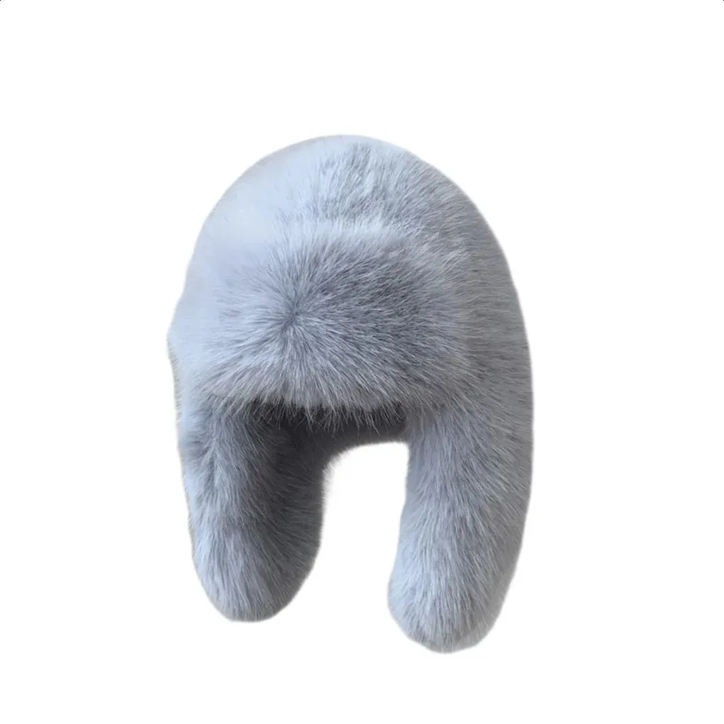 TAVIMART  -  Bucket hat Purple winter new candy color faux fur Y2k warm plush basin hat Unisex Bucket hat hat hats for women