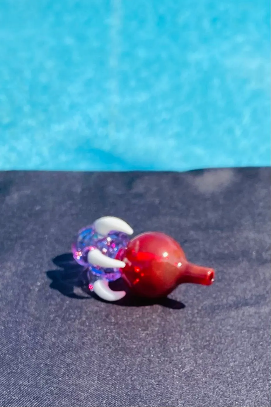The Glass Cure - 1.50" Dragon Claw Ball Carb Cap (Fits 20MM Bangers) (10g)