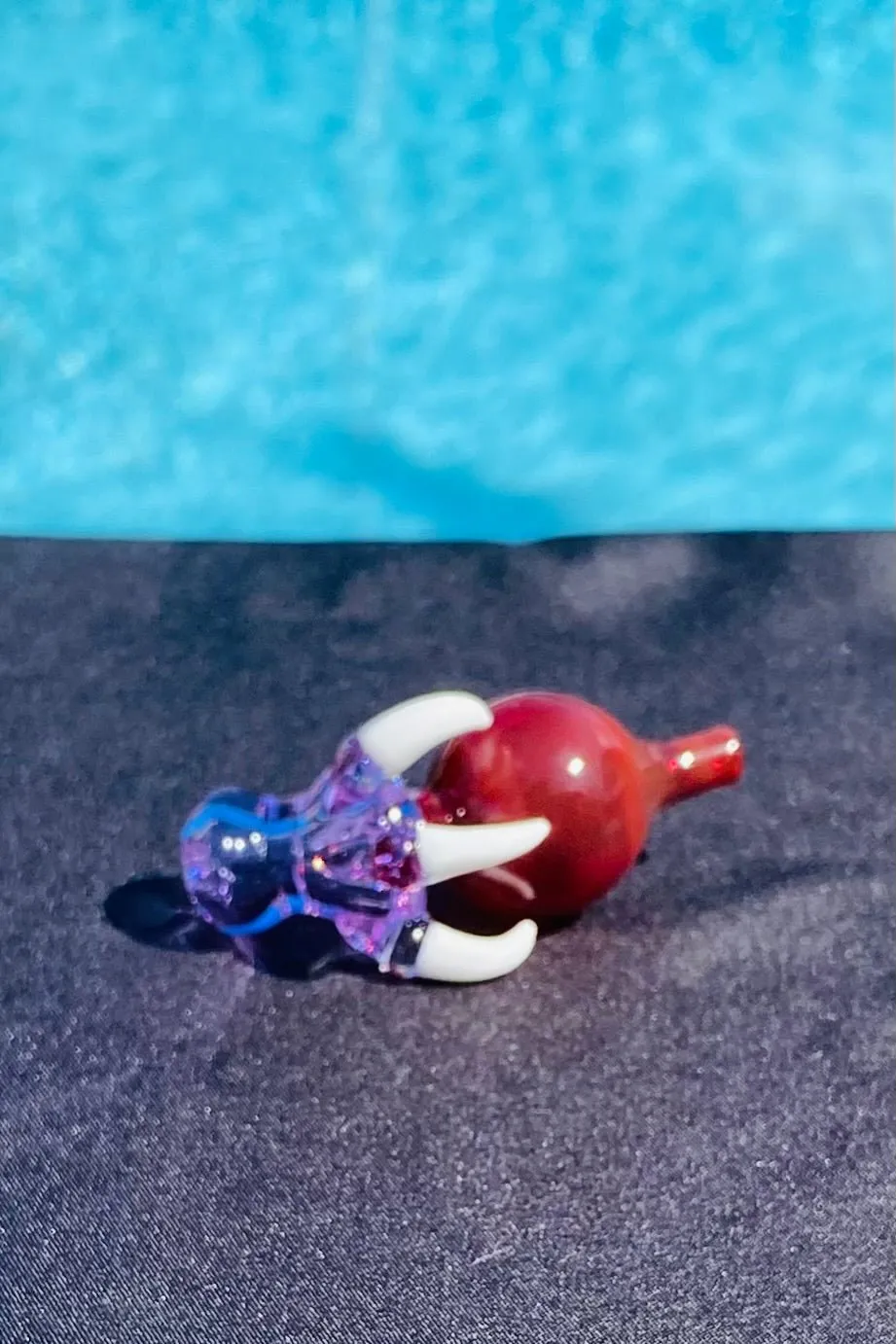The Glass Cure - 1.50" Dragon Claw Ball Carb Cap (Fits 20MM Bangers) (10g)