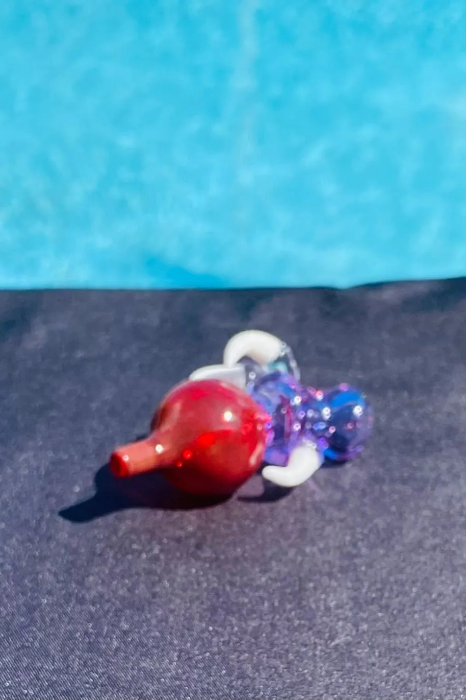 The Glass Cure - 1.50" Dragon Claw Ball Carb Cap (Fits 20MM Bangers) (10g)