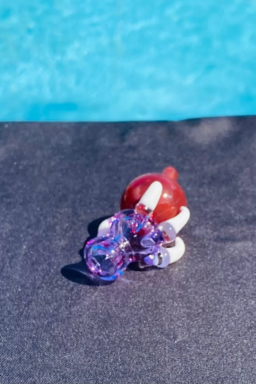 The Glass Cure - 1.50" Dragon Claw Ball Carb Cap (Fits 20MM Bangers) (10g)