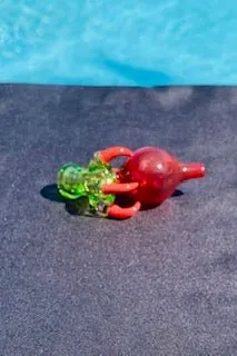 The Glass Cure - 1.50" Dragon Claw Ball Carb Cap (Fits 20MM Bangers) (10g)