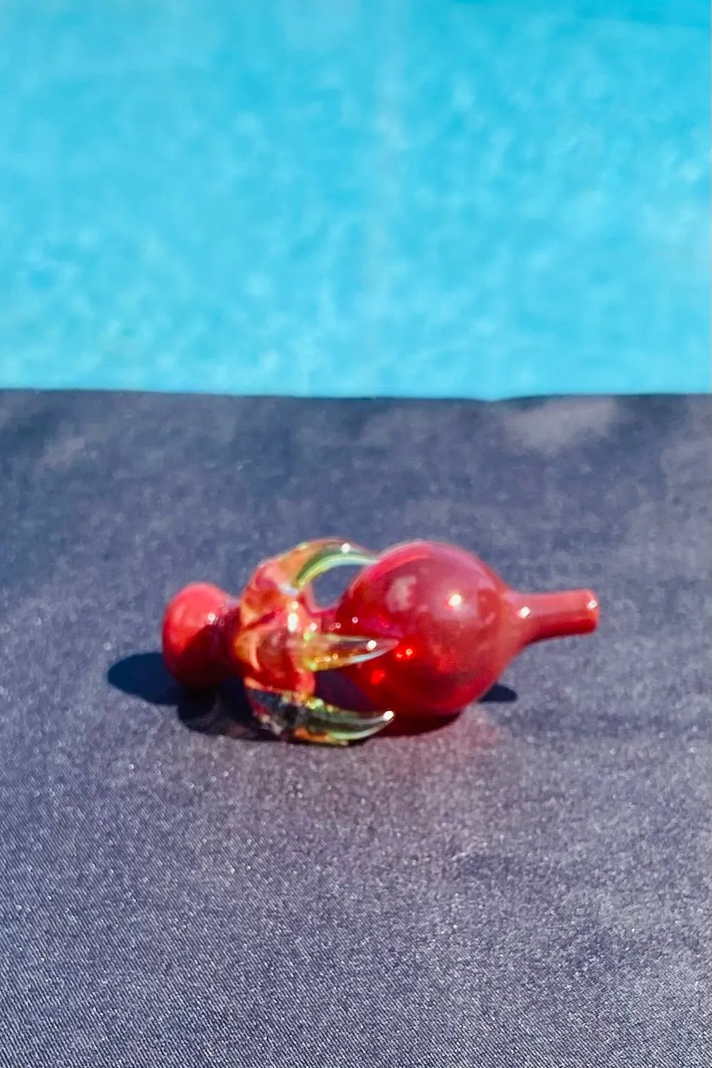 The Glass Cure - 1.50" Dragon Claw Ball Carb Cap (Fits 20MM Bangers) (10g)