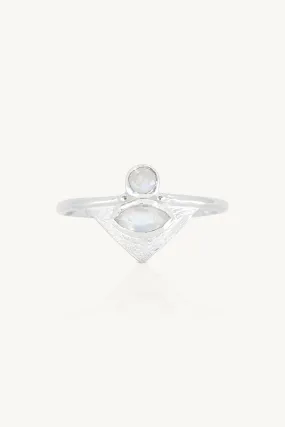 The Nile Moonstone Silver Ring