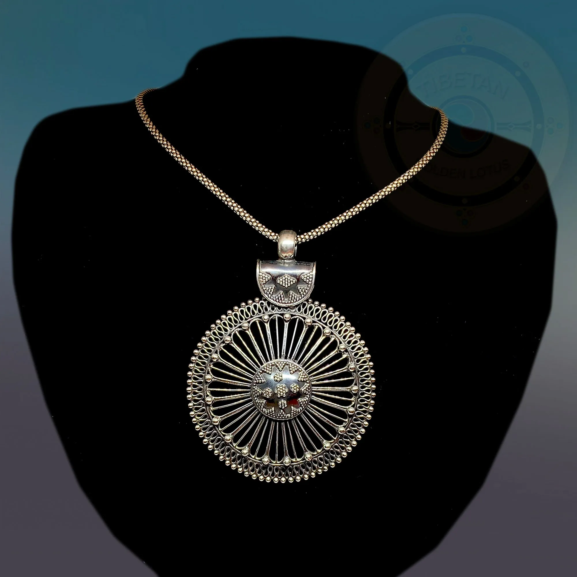 Unique Plain Sterling Silver Pendant
