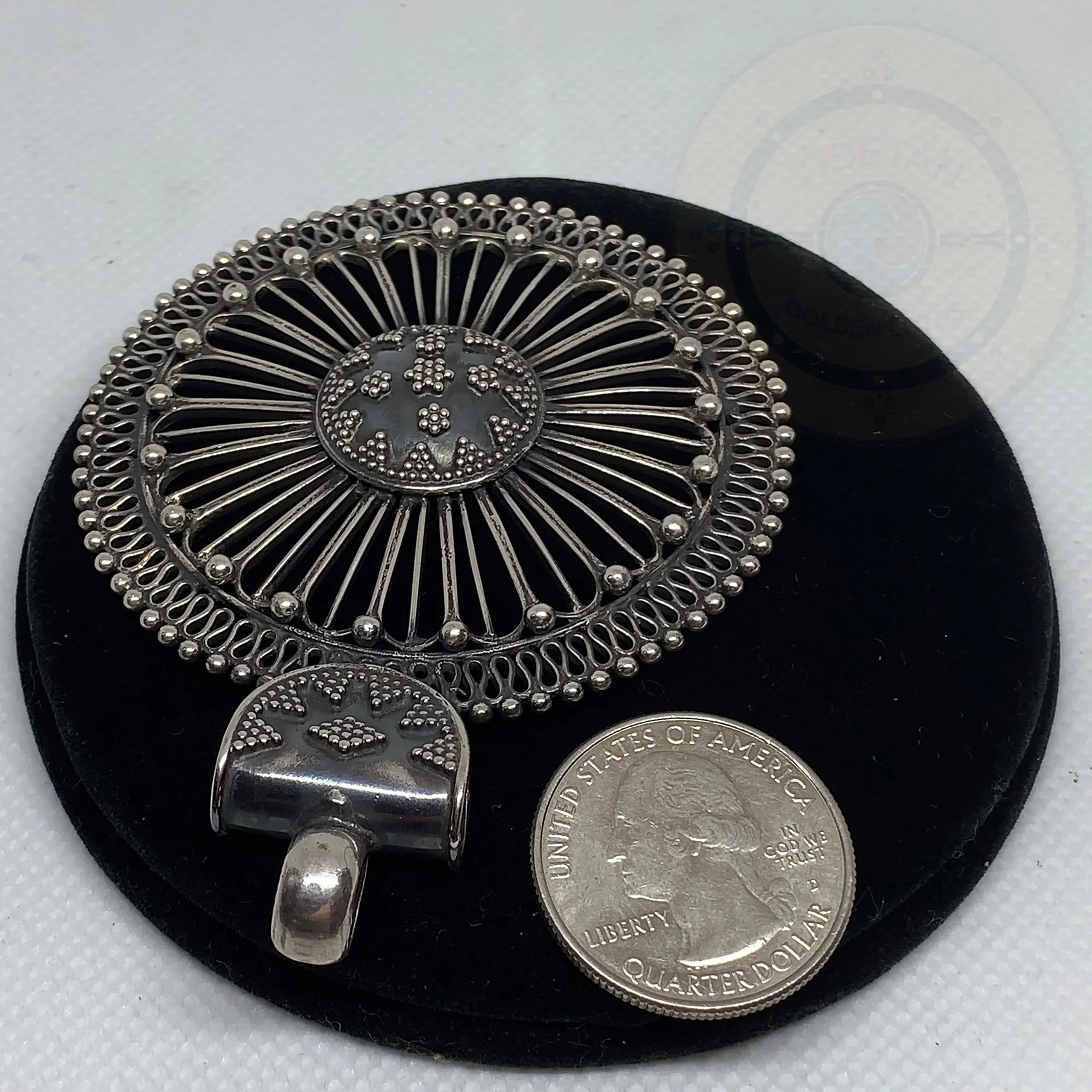 Unique Plain Sterling Silver Pendant