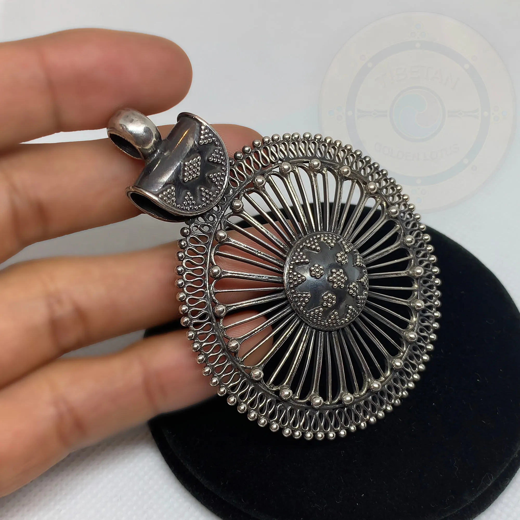 Unique Plain Sterling Silver Pendant