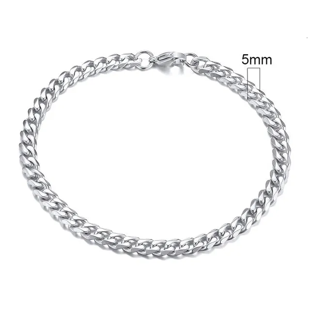 Vintage Men's Chunky Curb Chain Bracelet