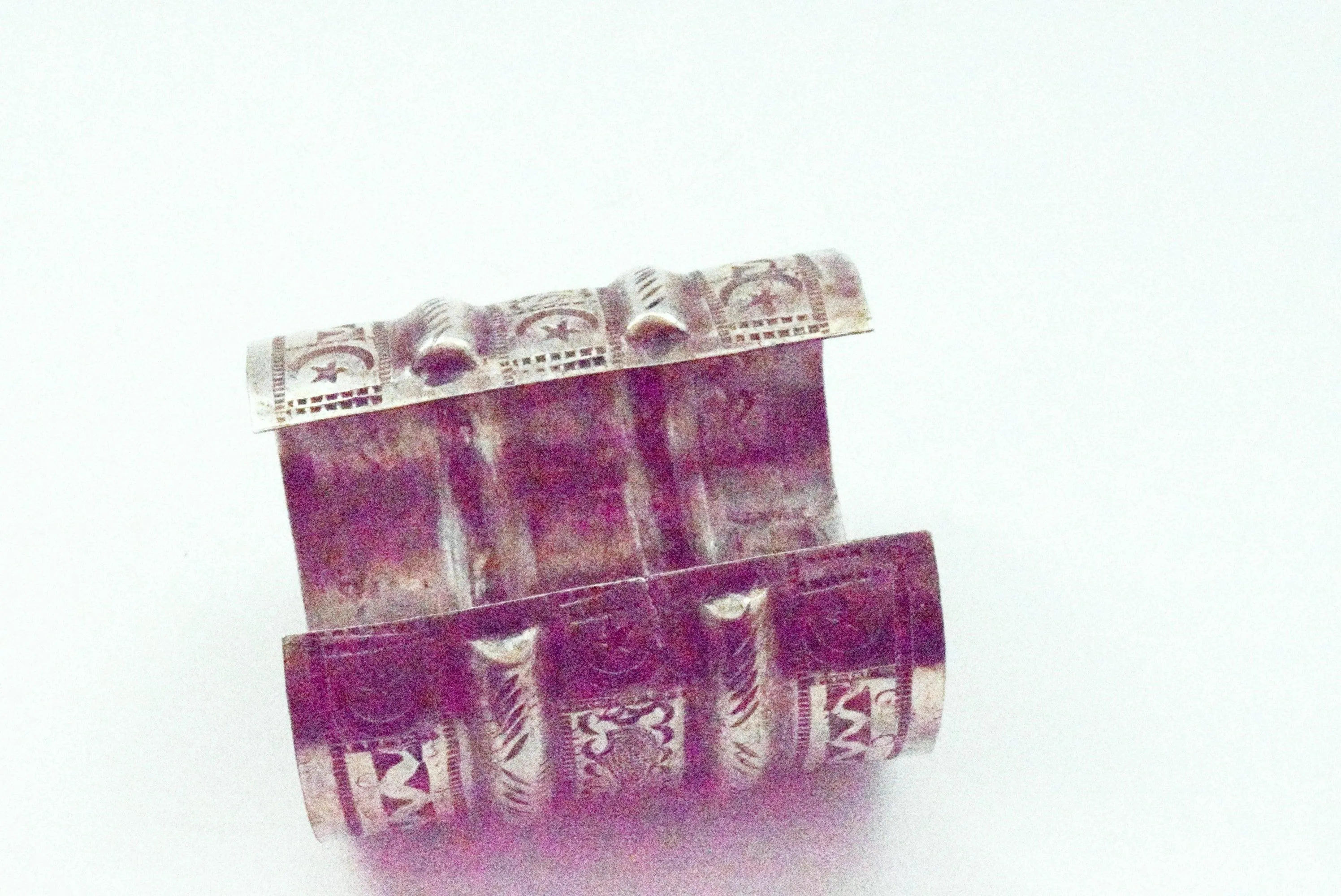 Vintage Wide Silver Siwa Bracelet