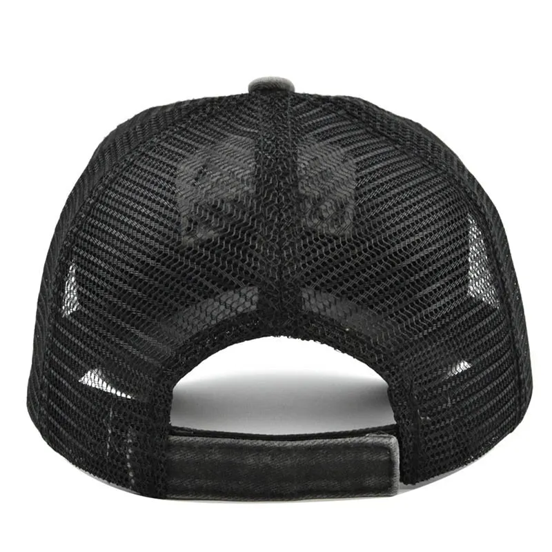 Washed Embroidered Baseball Cap Spring Solid Sunhat Men Women Unisex-Teens Cotton Snapback Caps Fashion Hip Hop Summer Hat