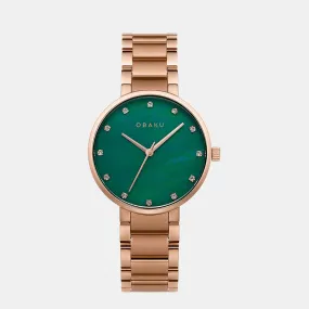 Women Glad Fern Analog Brass Watch V189LXVESV